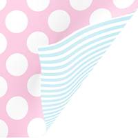 Pastel Pink and Pastel Blue Gift Wrap Paper