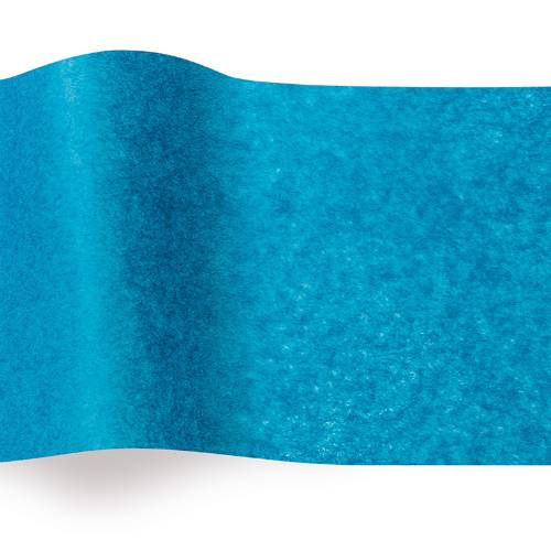 Peacock Tissue Paper — Deep teal/dark cyan blue-green tissue paper sheet, smooth finish