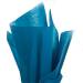 Peacock Tissue Paper — Deep teal/dark cyan blue-green tissue paper sheet, smooth finish