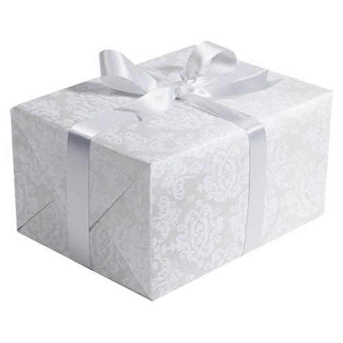 Pearl Damask Gift Wrap Paper