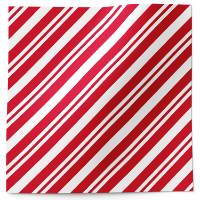 Peppermint Stripes Printed Tissue Paper — Diagonal red and white candy cane peppermint stripe pattern