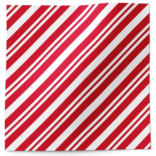 Peppermint Stripes Printed Tissue Paper — Diagonal red and white candy cane peppermint stripe pattern
