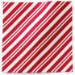 Peppermint Stripes Printed Tissue Paper — Diagonal red and white candy cane peppermint stripe pattern