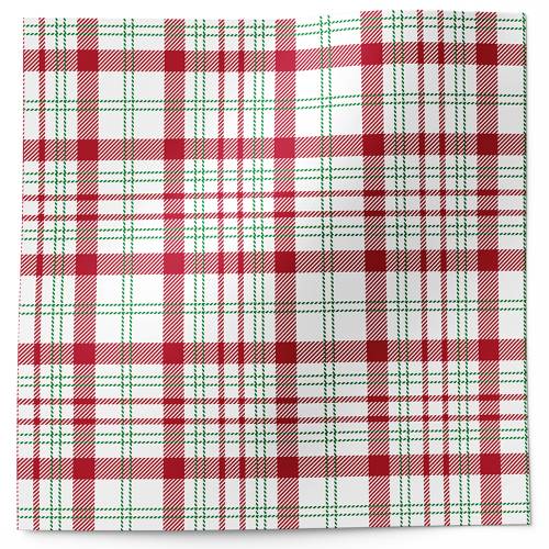 Perfectly Plaid Printed Tissue Paper — Modern pink and green plaid tartan check pattern