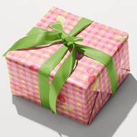 Pink Cherry Checkerboard Gift Wrap (Closeout) 