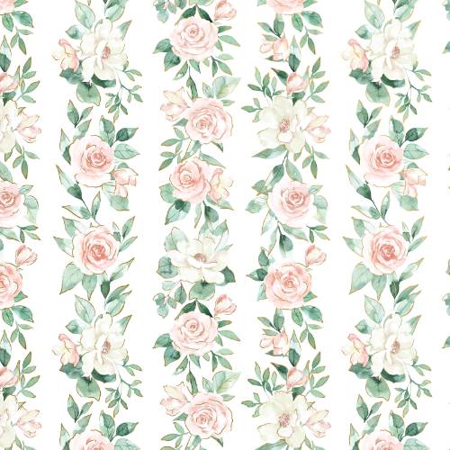 Pink Roses Gift Wrap Paper — elegant pink roses romantic gift wrap design