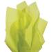 Pistachio Tissue Paper — Soft muted yellow-green pistachio tone tissue paper sheet, smooth finish