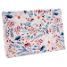 Poinsettias pop-up gift card box 4 5/8" x 3 3/8" x 5/8" — pops open to display a gift card, watercolor poinsettias and foliage on white