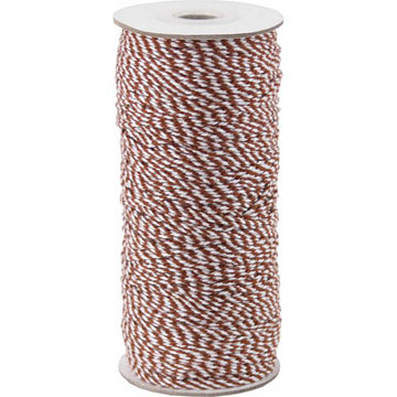 Bakers Twine - Premium Bakers Twine - Chocolate/White #A13570-00250-0869