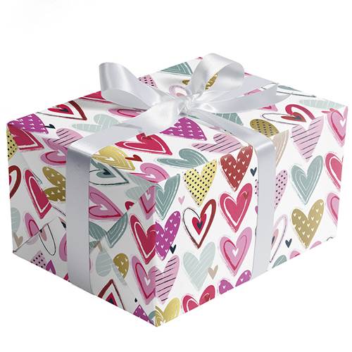 Pretty Hearts Gift Wrap Paper