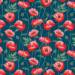 Pretty Poppies Gift Wrap Paper — classic pretty poppies pattern gift wrapping paper