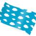 Puffy clouds printed tissue paper with white cloud pattern on blue background