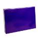 Purple Ice gift card box shown closed — slim pop-up box in vivid glossy violet purple with a mirror-like lacquer shine