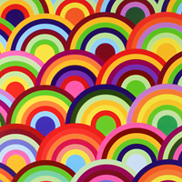 Rainbow Circles Gift Wrap Paper