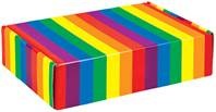 Rainbow Stripes Mailing Box Decorative Mailing Box