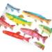 Rainbow trout printed tissue paper with colorful watercolor fish pattern