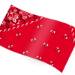 Red bandana printed tissue paper with classic paisley pattern