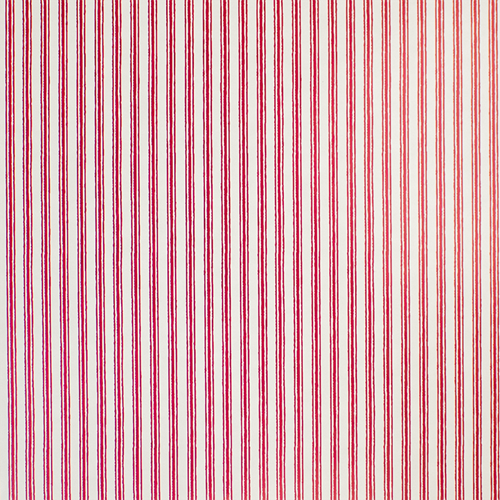 Red/Cream Ticking Stripe Gift Wrap Paper