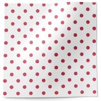 Red Dots on White Tissue Paper — red polka dots scattered on white background
