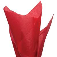 Red Economy Tissue Paper — Bright true red/scarlet tissue paper, lightweight economy tissue