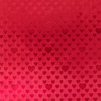 Red Foil Hearts Gift Wrap Paper — shimmering red foil hearts metallic wrapping paper