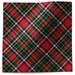 Red Gold Plaid Tissue Paper
