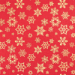 Red/Gold Snowflakes Gift Wrap Paper - red background with an all-over gold snowflake pattern