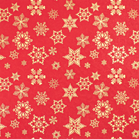 Red/Gold Snowflakes Gift Wrap Paper Sullivan Gift Wrap Paper