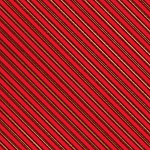 Red & Gold Stripes Gift Wrap Paper - classic red diagonal stripes accented with thin metallic gold pinstripes