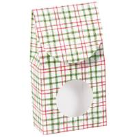 Red & Green Plaid Gourmet Window Boxes  Gourmet Window Boxes, Gift Basket Packaging
