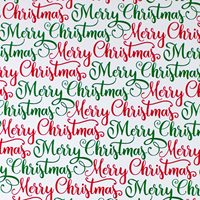 Red/Green Santas Shoutout Gift Wrap Paper