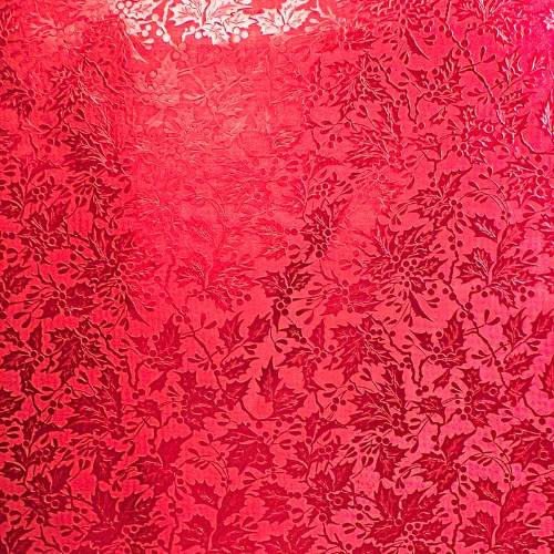 Red Holly Gift Wrap Paper — festive Red Holly holiday wrapping paper design