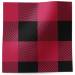 Red Lumberjack Plaid Printed Tissue Paper — Classic red and black lumberjack buffalo plaid check pattern