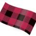 Red Lumberjack Plaid Printed Tissue Paper — Classic red and black lumberjack buffalo plaid check pattern