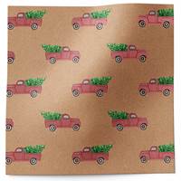 Red Pickup Truck Tissue Paper