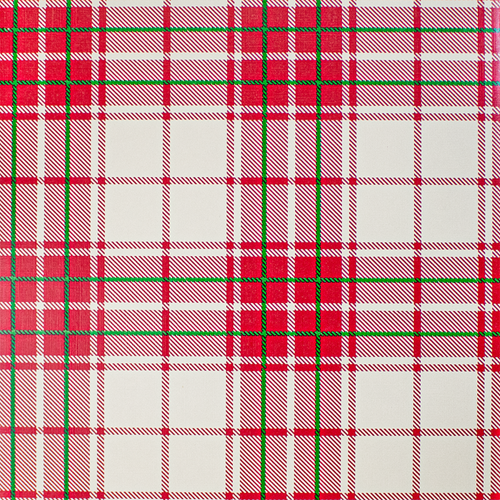 Red Plaid Mania Gift Wrap Paper