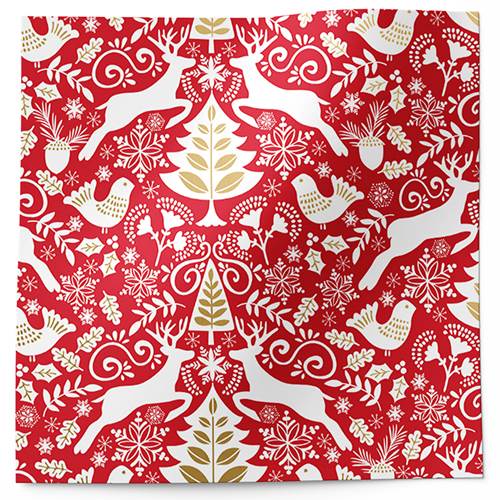 Red Scandinavian Tissue Paper