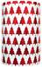 Red Trees on White Gift Wrap Paper