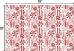 Red & White Ornaments Printed Tissue Paper - BXPT843