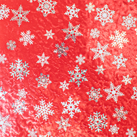 Red/White Snowflake Gift Wrap Paper