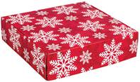 Red & White Snowflakes Decorative Mailers
