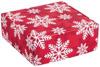 Red & White Snowflakes Mailing Box Decorative Mailing Box
