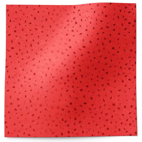 Red on Red Reflections Tissue Paper — Metallic red polka dots on matte red background, tone-on-tone