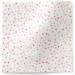 Red on White Reflections Tissue Paper — Metallic red polka dots scattered on white background