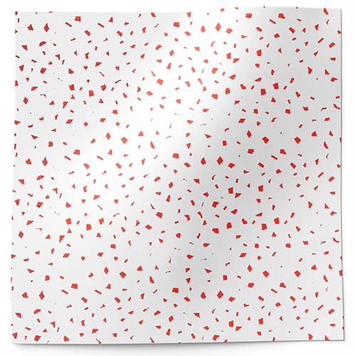 Red on White Reflections Tissue Paper