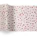 Red on White Reflections Tissue Paper — Metallic red polka dots scattered on white background