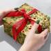 Reindeer Tapestry Gold Gift Wrap Paper - XB561