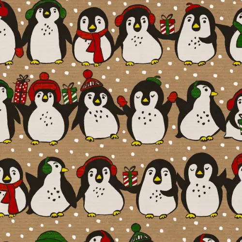 Reto Kraft Gift Wrap Paper — festive Reto Kraft holiday wrapping paper design