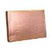 Rose Gold Brushed pop-up gift card box 4 5/8" x 3 3/8" x 5/8" — pops open to display a gift card, brushed rose gold finish