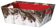Rustic Winter Market Tray (Large) Market Trays, Gift Basket Packaging